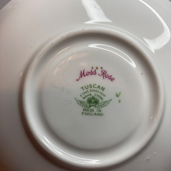 Tuscan/Royal Tuscan MOSS ROSE Cup & Saucer Set C9612 Bone China GREAT CONDITION - Picture 10 of 12